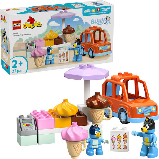 LEGO Duplo Ice Cream Trip With Bluey for 2+ Years 22 Pieces