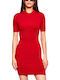 Sommer Mini Damenkleid Rot