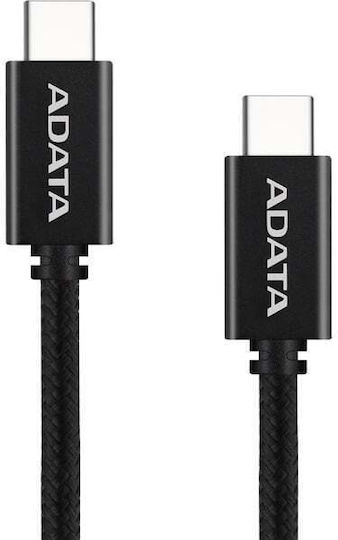 Adata USB 2.0 Cable USB-C male - USB-C 100W Black 1m (CACC-100PN-BK)
