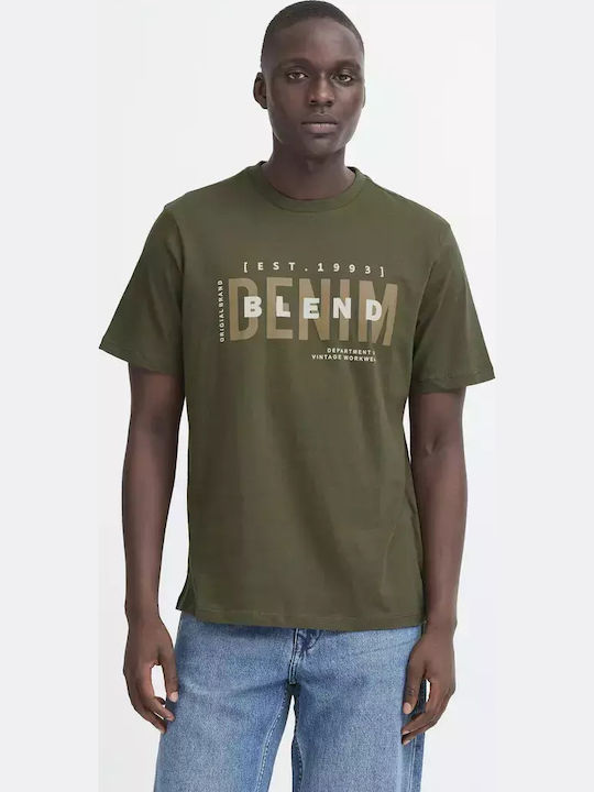 Blend Khaki Short Sleeve T-shirt