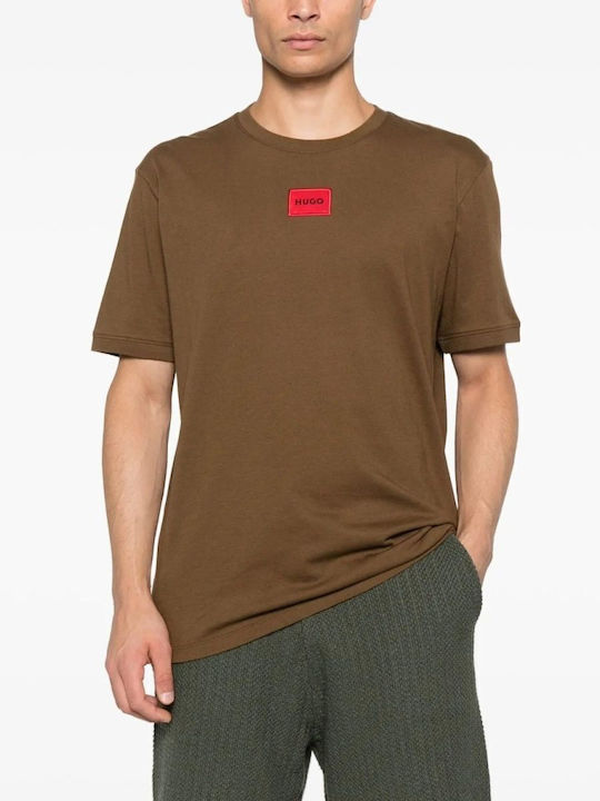 Hugo Tricou Cu Logo Maro