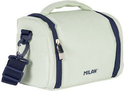 Milan Ισοθερμική Τσάντα Lunch Bag Ώμου Πράσινη