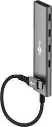 Goobay USB Hub 4 Θυρών (USB-C) 76564