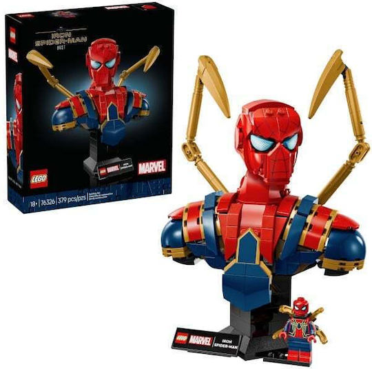 LEGO Super Heroes Iron Spiderman Bust for 18+ Years 379 Pieces