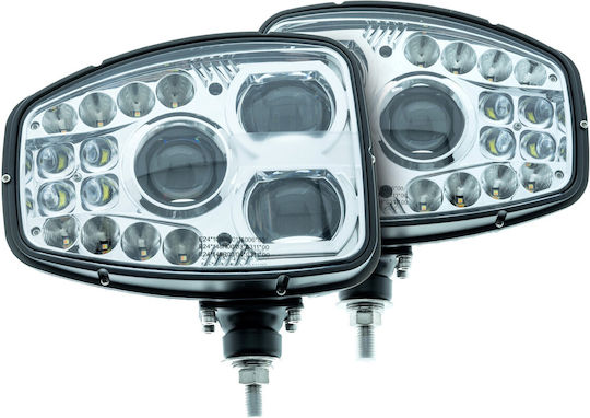2x Arbeitslampe Led Straßen Spotlight 12/24v 6000k/1700k Ece R10 R148 R149