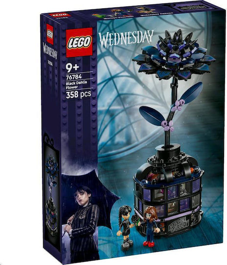 LEGO Wednesday Black Dahlia Flower За 9+ Години 358 Бройки