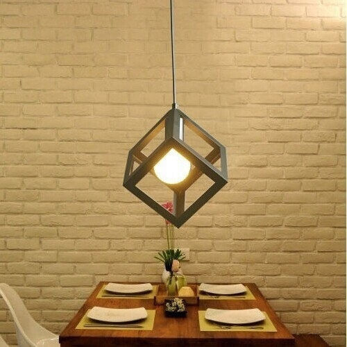 Diamond Pendant Light Black 27x27cm Diamond Pendant Light Black 27x27cm