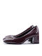 Pantofi cu toc Burgundy