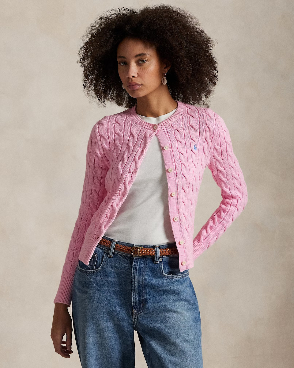 Ralph Lauren Women's Knitted Cardigan Pink 211971868010