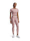 Training Women's Long Firming Leggings Pink White