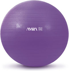 AMILA Μπάλα Pilates 55cm σε Μωβ Χρώμα