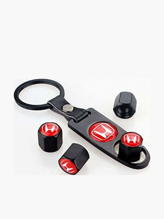 Set Brelocuri 4 Capace Supape Honda Roșii
