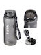 Nils Water Bottle Plastic 600ml Black