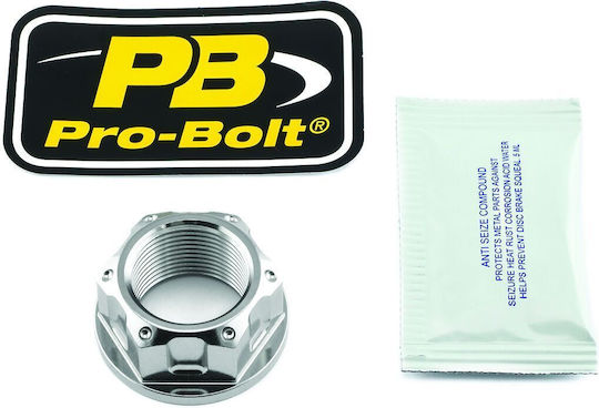 Pro Bolt Rear Wheel Axle Nut M24x1.5 Steel Lssnut24150002z2 Yamaha Yzf-R6 600 99-23 Bmw S 1000 Xr Abs 15-23 Unpainted