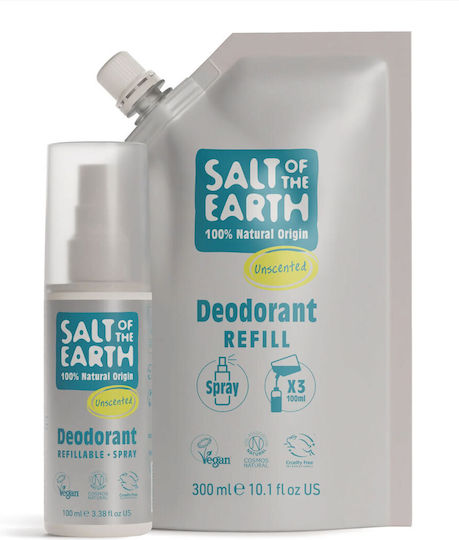Salt of the Earth Salt Earth Αποσμητικό σε Spray Χωρίς Αλουμίνιο 300ml