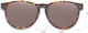 B&s Sonnenbrille Zubehör Rundes Tartaruga Anklipsen Braune Gläser Tasche Polarisiert Multi