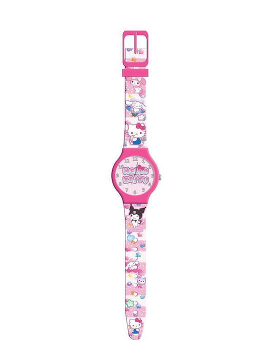 Hello Kitty Παιδικό Ρολόι Ροζ
