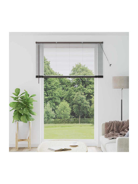 vidaXL Shade Blind Aluminum in Black Color L140...