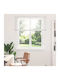 vidaXL Shade Blind Aluminum in White Color L130xH130cm