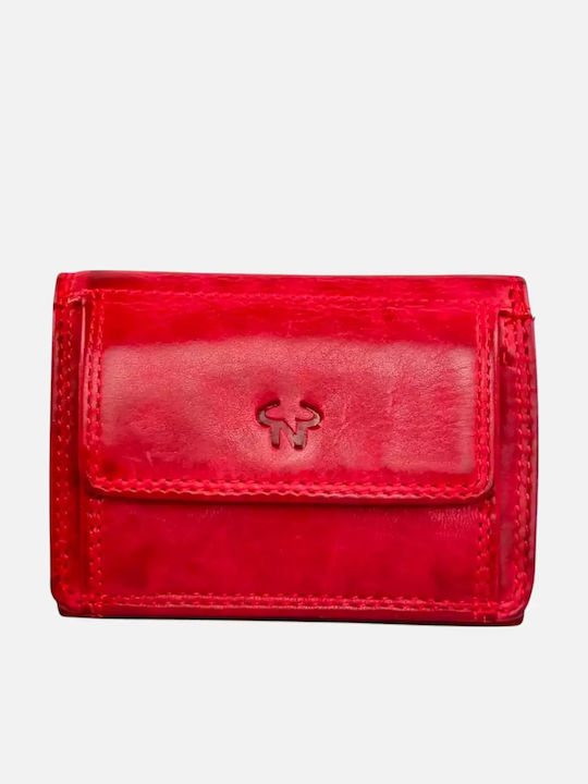 Small Leather Women's Wallet Classic Red