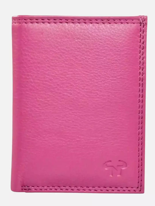 Large Leather Women's Wallet Classic Fuchsia