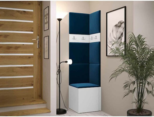 Hartford 347 Entry Furniture with Mirror & Hanger White 42x44x42cm Hartford 347 Entry Furniture with Mirror & Hanger White 42x44x42cm