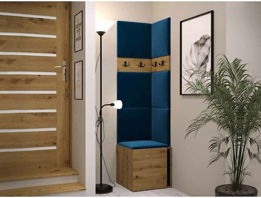 Hartford 347 Entry Furniture with Mirror & Hanger Black, Artisan Oak 42x44x42cm Hartford 347 Entry Furniture with Mirror & Hanger Black, Artisan Oak 42x44x42cm