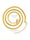 Charmy Chain Neck Snake made of Steel Gold-plated Thin Thickness 3mm