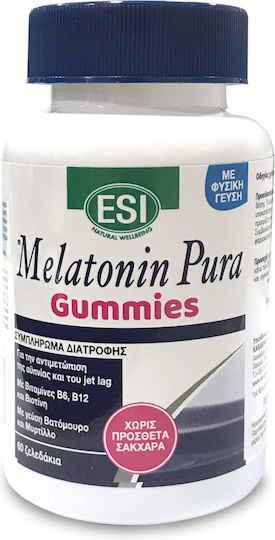ESI Melatonin Pura Supplement for Sleep 60 Gummies