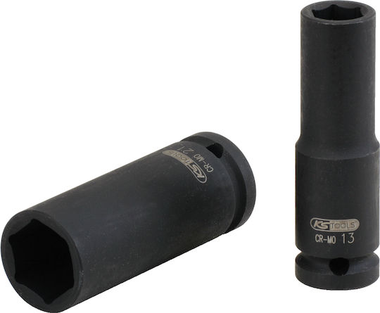 Ks Tools Καρυδάκι Μακρύ με Καρέ Υποδοχής 1/2" Διάμετρος 15mm