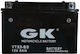 GK Inchis Baterie Motocicleta YTX9-BS cu Capacitatea 8Ah