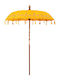 Umbrelă Rotundă Din Lemn Galbenă Φ2.5xÎ2.5m