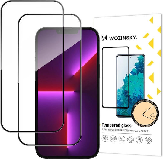 Wozinsky Full Glue Full Face Tempered Glass 2τμχ (iPhone 17, iPhone 16 Pro)