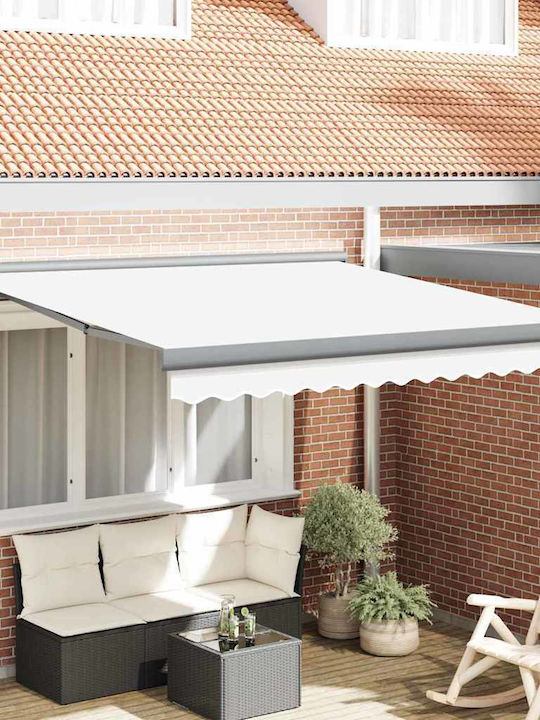 vidaXL Τέντα Βεράντας Λευκή 3x2.5m