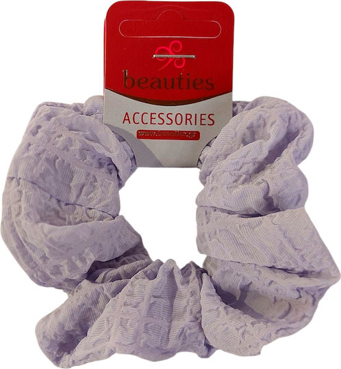 Handgemachtes Haargummi Scrunchies Lila Ökologisches Stoff