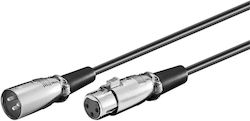 Microconnect XLR Мъжки - XLR Женски 0.5м XLRMF05 Microconnect XLR Мъжки - XLR Женски 0.5м XLRMF05