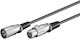 Microconnect Cablu XLR de sex masculin - XLR de sex feminin Negru 0.5m XLRMF05