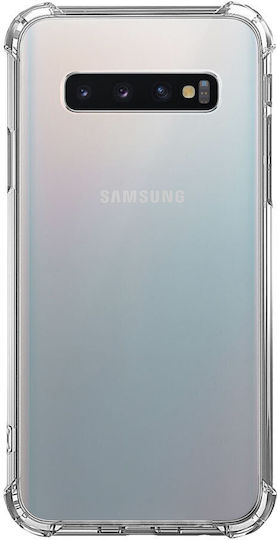 Samsung S10 Stoßfeste Handyhülle Transparentes Silikon Antivibrations-Ecken Kunststoff Rückseite Ishield Klare