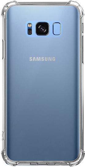 Husă Antișoc Samsung Galaxy S8 Plus Transparentă Hard Acrylic Back Silicon Edges Cornere Anti-cadere Ishield Clar