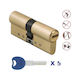 Amig Κύλινδρος Κλειδαριάς Ασφαλείας 62mm (31-31) Χρυσός