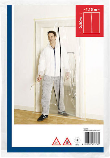 Ciret Transparent Door Cover Zipper 2.20x1.15m