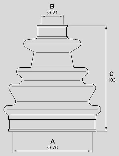 Outer Ball Joint Gaiter Ford Fiesta IV