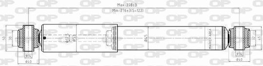 Open Parts Αμορτισέρ για Mercedes-Benz Citan Renault Kangoo