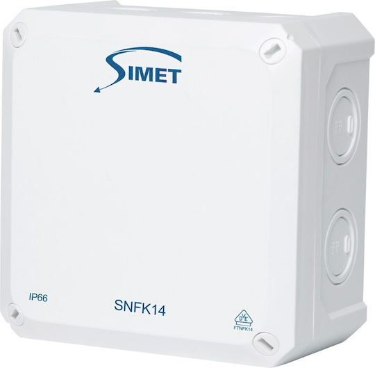 Simet Surface Mounted Electrical Box Watertight IP66 3pcs