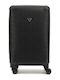 Guess Wilder Medium Hard Suitcase Black With 4 Wheels Height 64cm