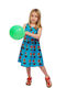 Kinderkleid Ärmellos Turquoise