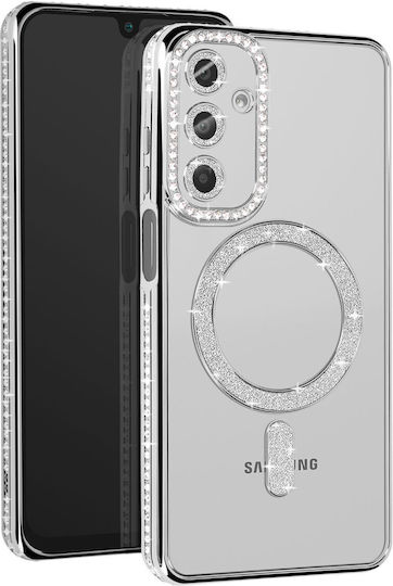 Avizar Diamond Case Samsung Galaxy A16 Magsafe Contour Strass Silver