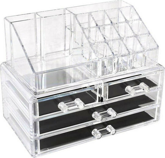 Organizator Cosmetice Cu 4 Sertare 24x18.5x15cm