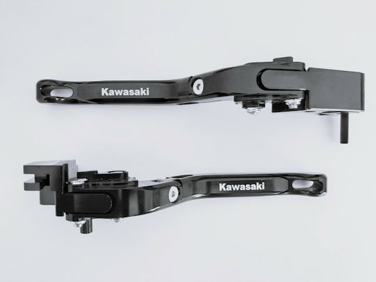 Innovaciones MS Set Manete Frână/Ambreiaj Motocicletă Manete de motocicletă Manete de motocicletă ajustabile Negre NINJA650GD
