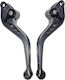 Set Manete Frână/Ambreiaj Motocicletă Manete de motocicletă ajustabile Gri M01402014